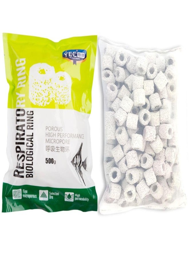 VAYINATO® Packed White High Porous 500g Ceramic Ring with Net Bag Aquarium Filter Media for Enhancing Water Quality and Clarity by Petzlifeworld - Image 2